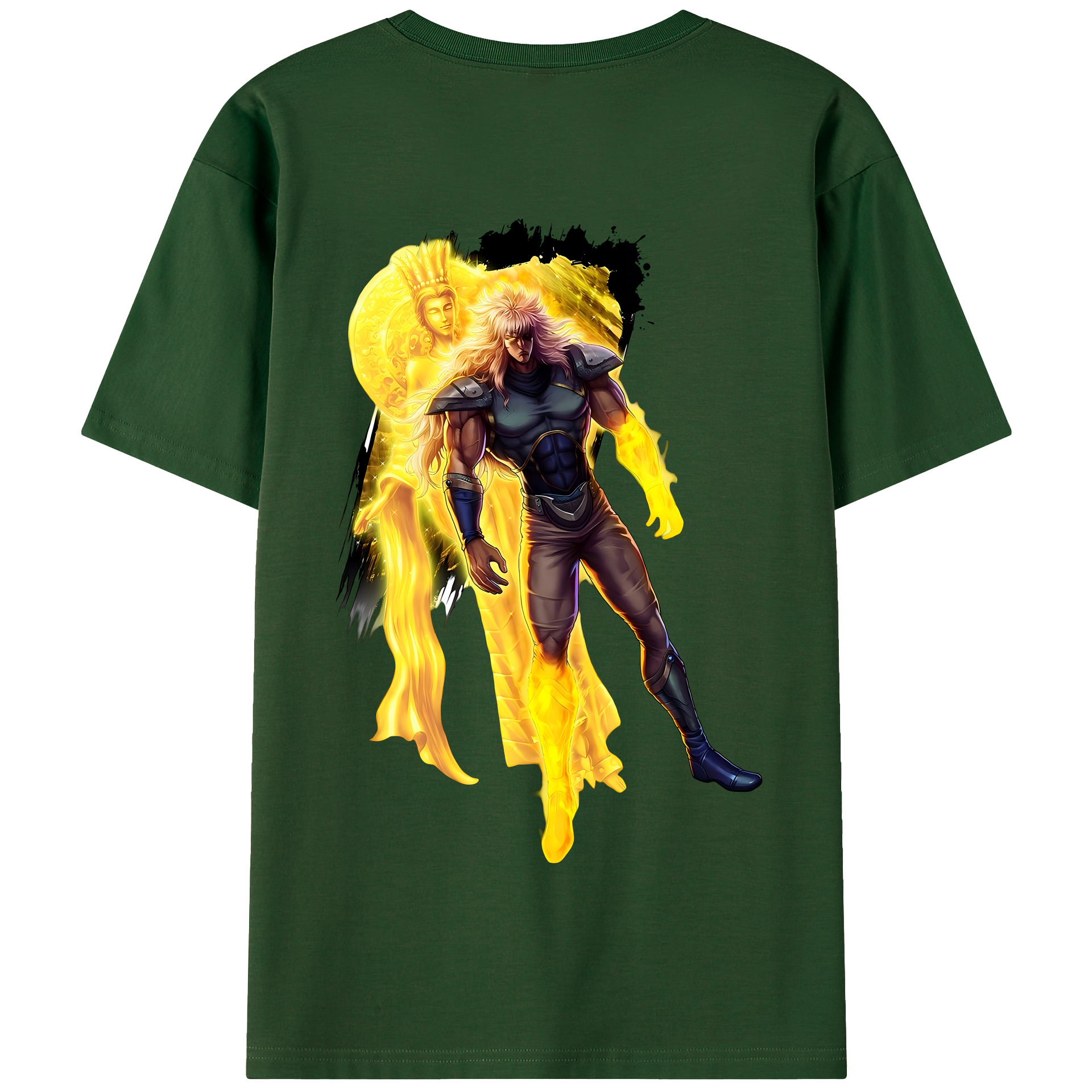 （画像用） 北斗の拳 Fist of the North Star 綿100％半袖Tシャツ（背面プリント）